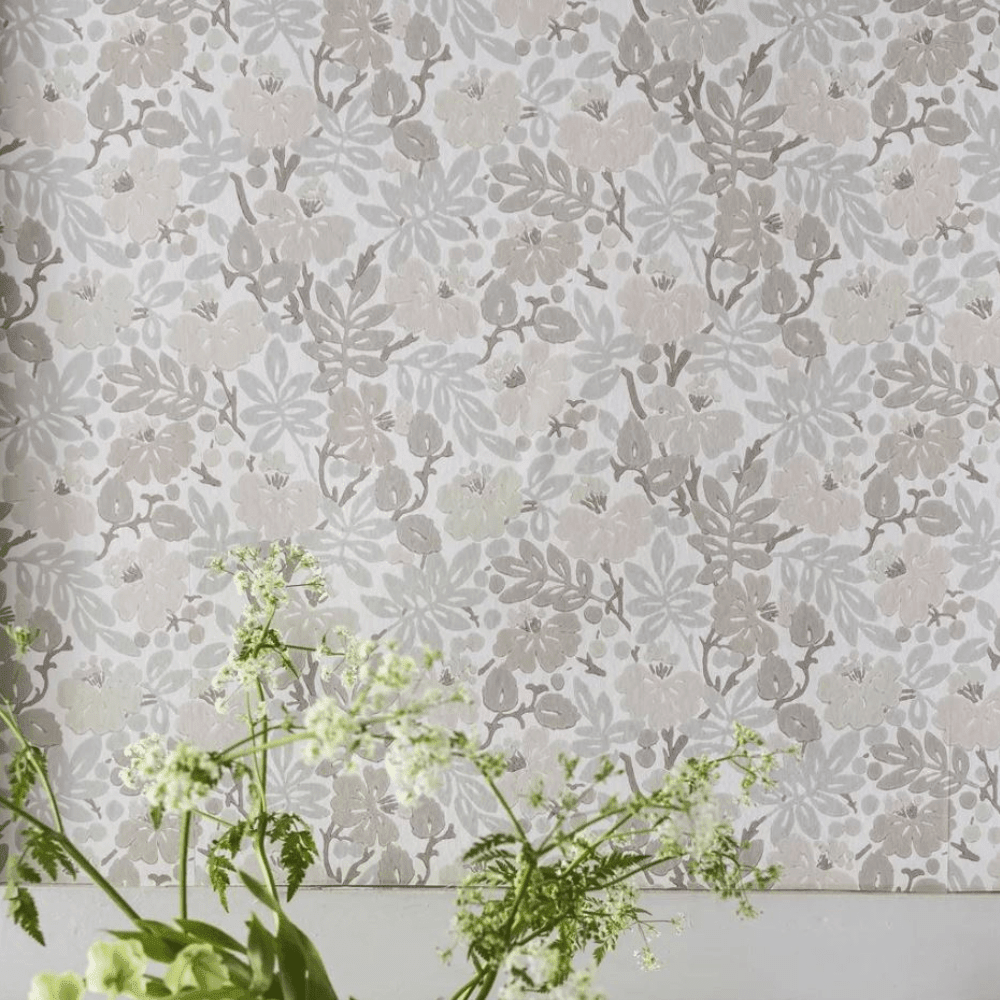 English Heritage Carlisle Fauna Plaster Wallpaper 5 Colours - Gaudion Furniture