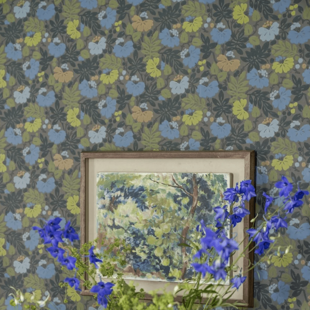 English Heritage Carlisle Fauna Plaster Wallpaper 5 Colours - Gaudion Furniture