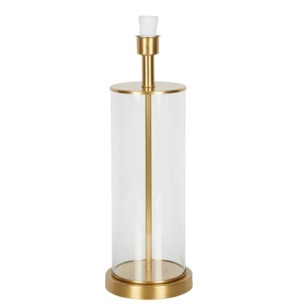 Gaudion Furniture 124 LAMP Aged Brass & Glass Lamp