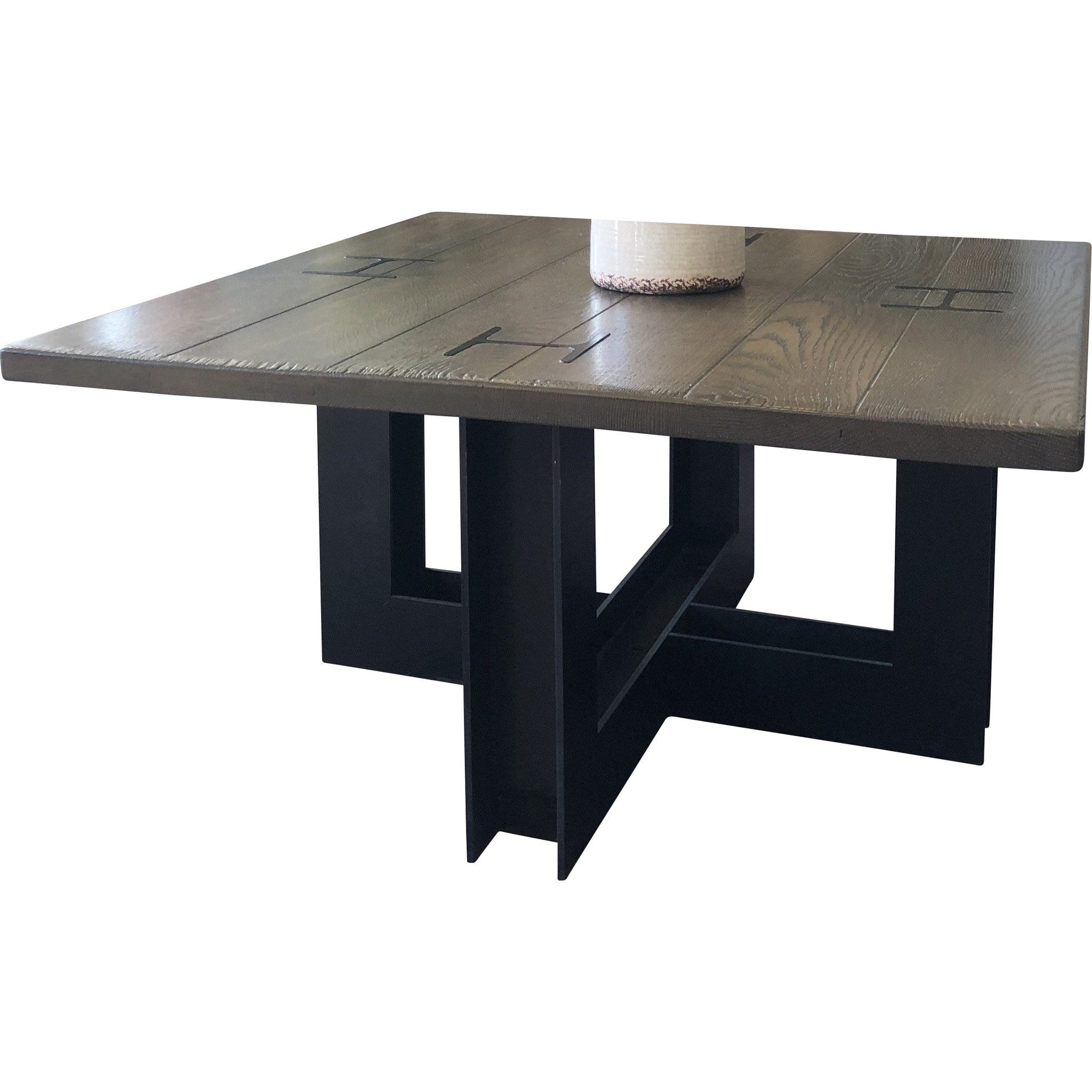 Gaudion Furniture Coffee Table & Side Tables H Metal & Oak Coffee Table