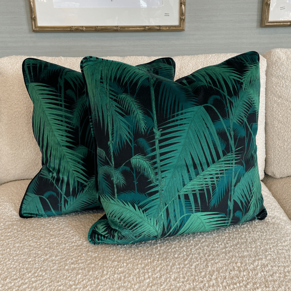 Cole & Son Palm Jungle Velvet Cushions