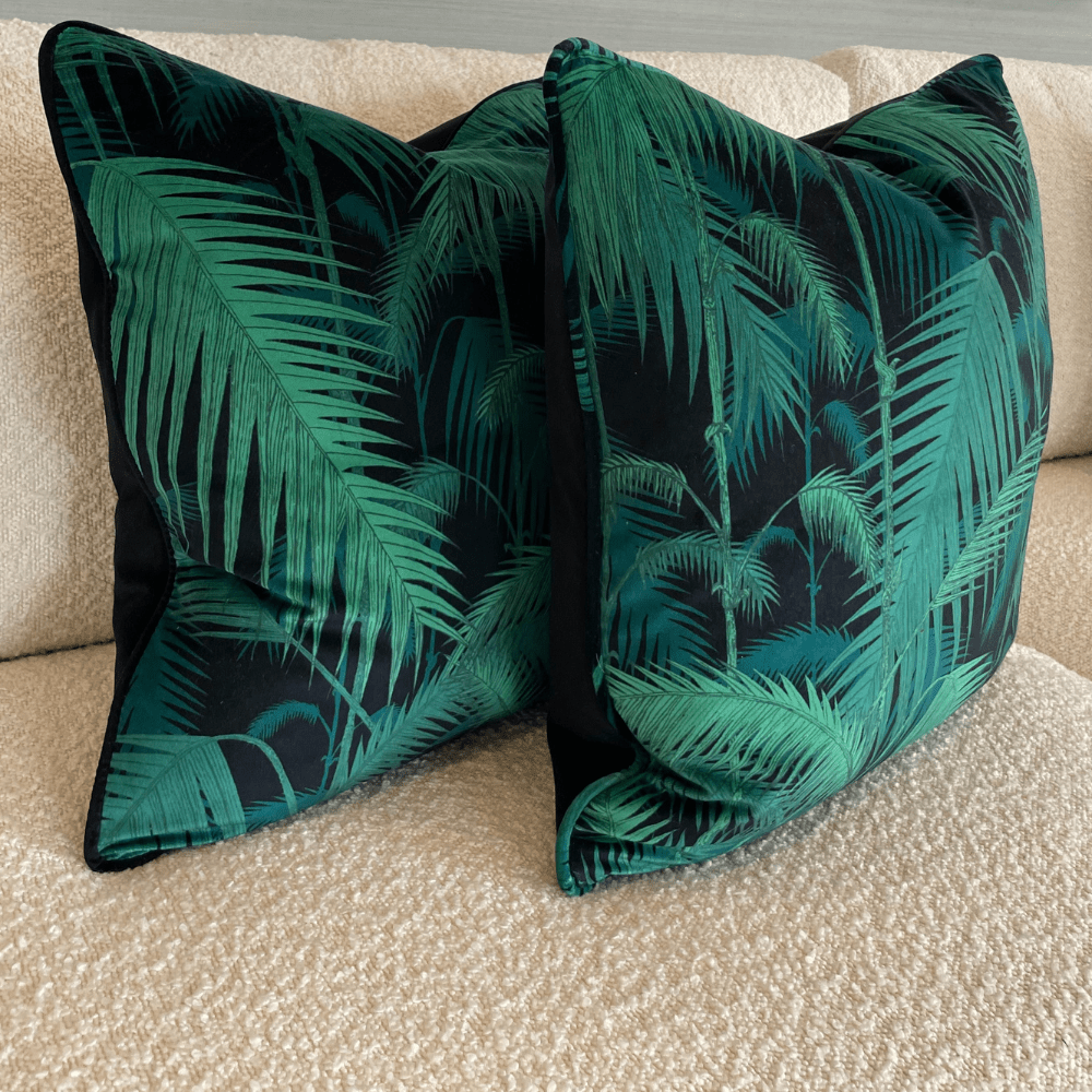 Cole & Son Palm Jungle Velvet Cushions