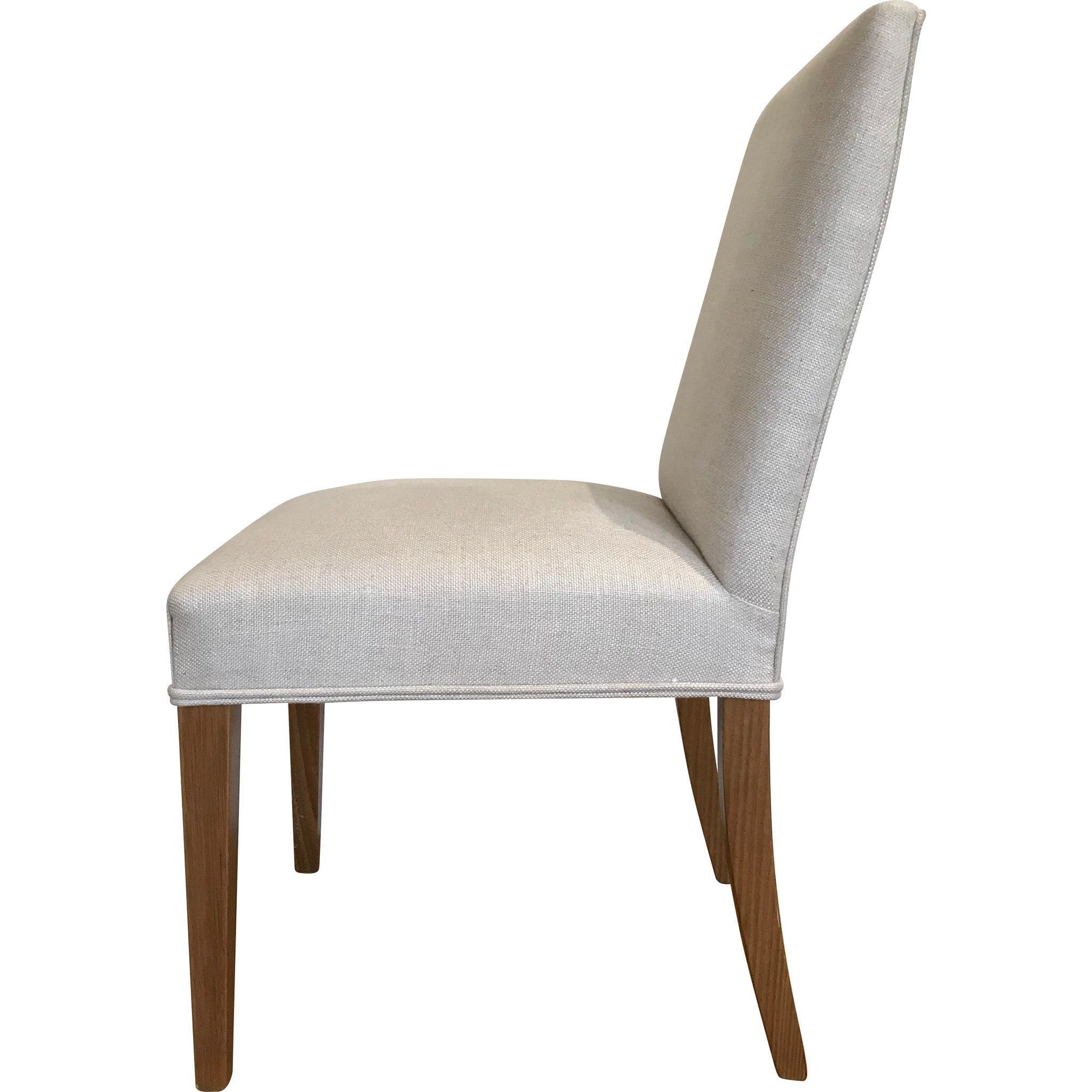 Gaudion Furniture Dining chairs 1 x Tapered Leg Chair - Fabric Additional Tapered Leg Upholstered Dining Chair - Straight Top