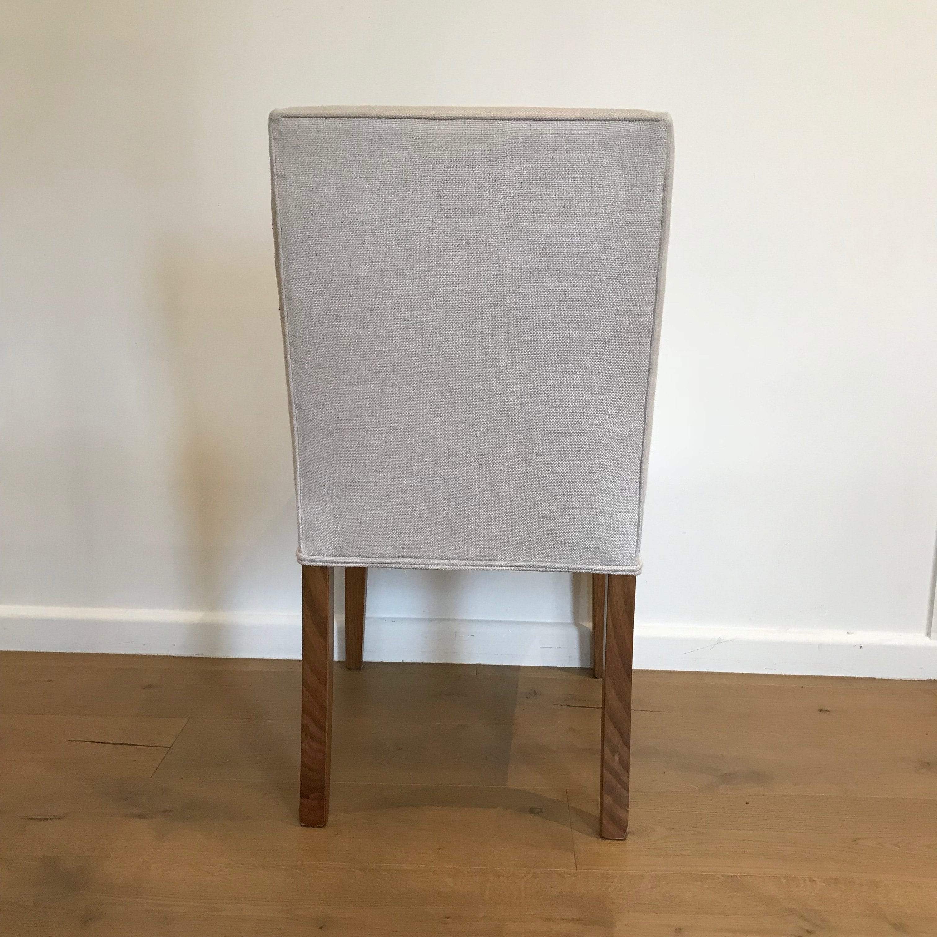 Gaudion Furniture Dining chairs 1 x Tapered Leg Chair - Fabric Additional Tapered Leg Upholstered Dining Chair - Straight Top