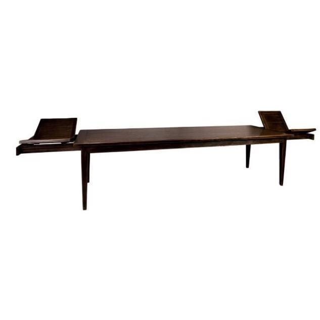 Gaudion Furniture Dining Table Tapered Leg Extendable Dining Table In Stock