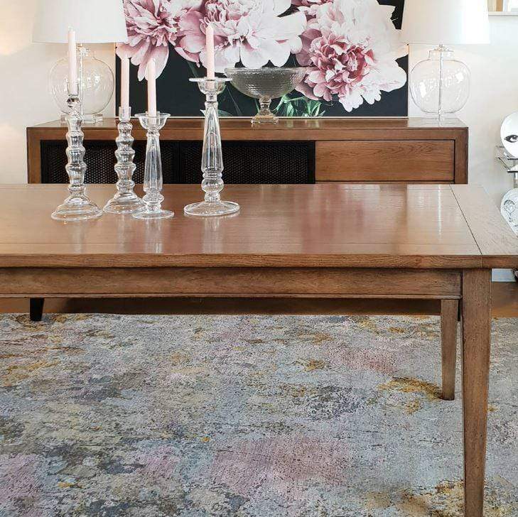 Gaudion Furniture Dining Table Tapered Leg Extendable Dining Table In Stock