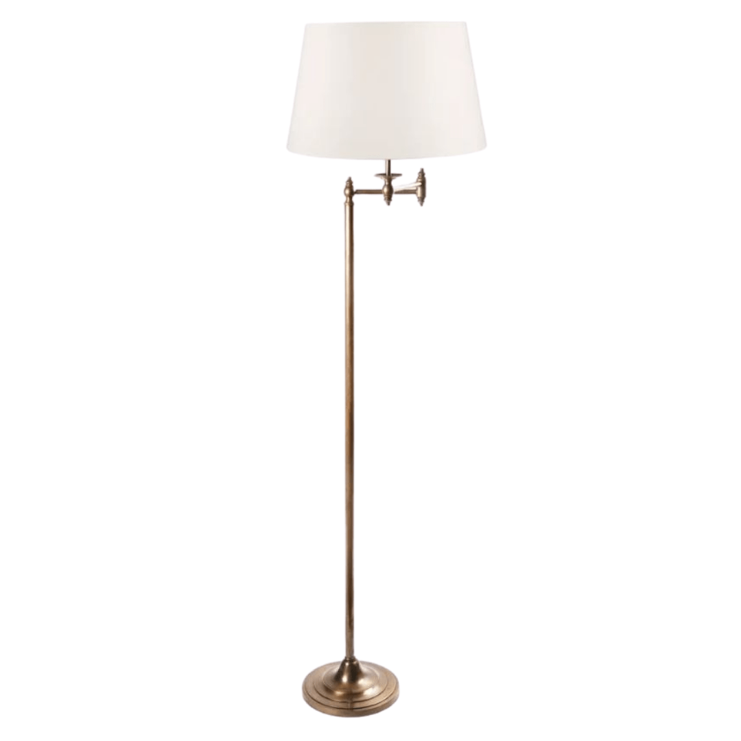 Gaudion Furniture Floor Lamp 1 x Brass aged lamp base (shade sold separately) mid August Floor Lamp Orsay Aged Nickel or Brass
