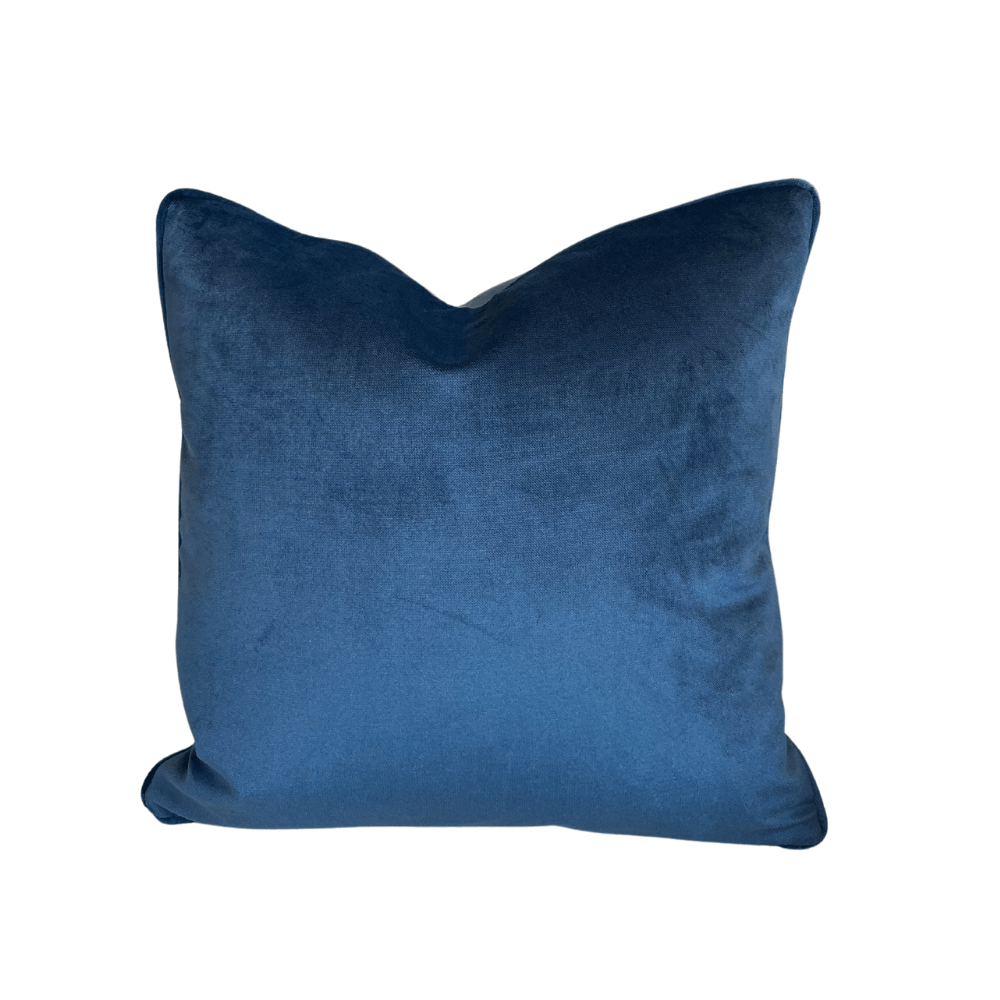 Navy blue hotsell velvet cushions