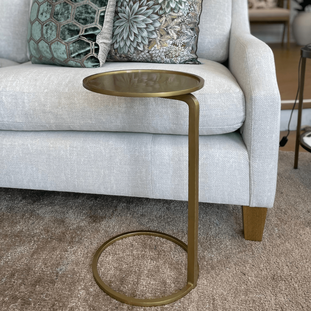 Gaudion Furniture Side Table Leonard Side Table Gold