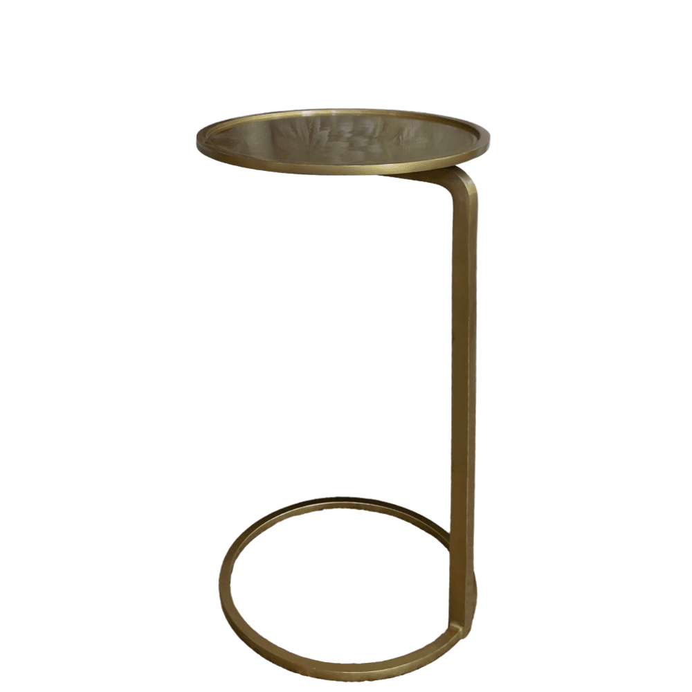 Gaudion Furniture Side Table Leonard Side Table Gold