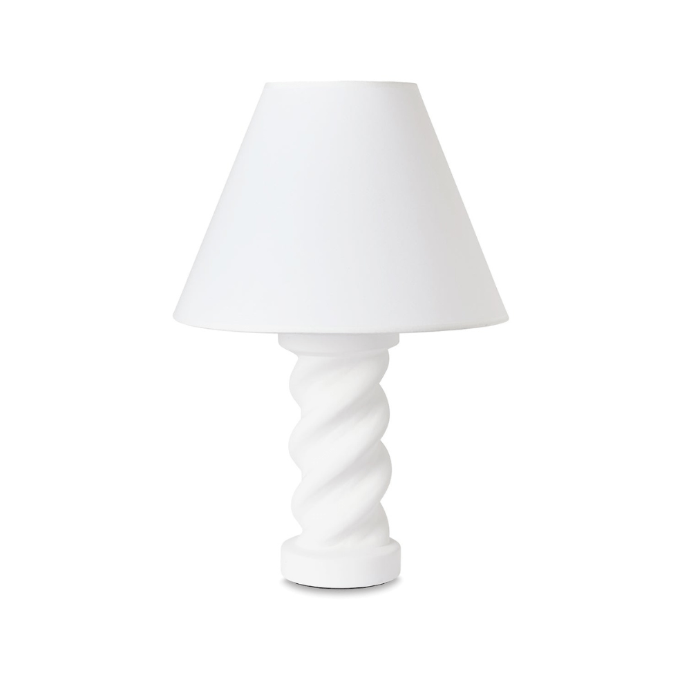 White ceramic floor online lamp