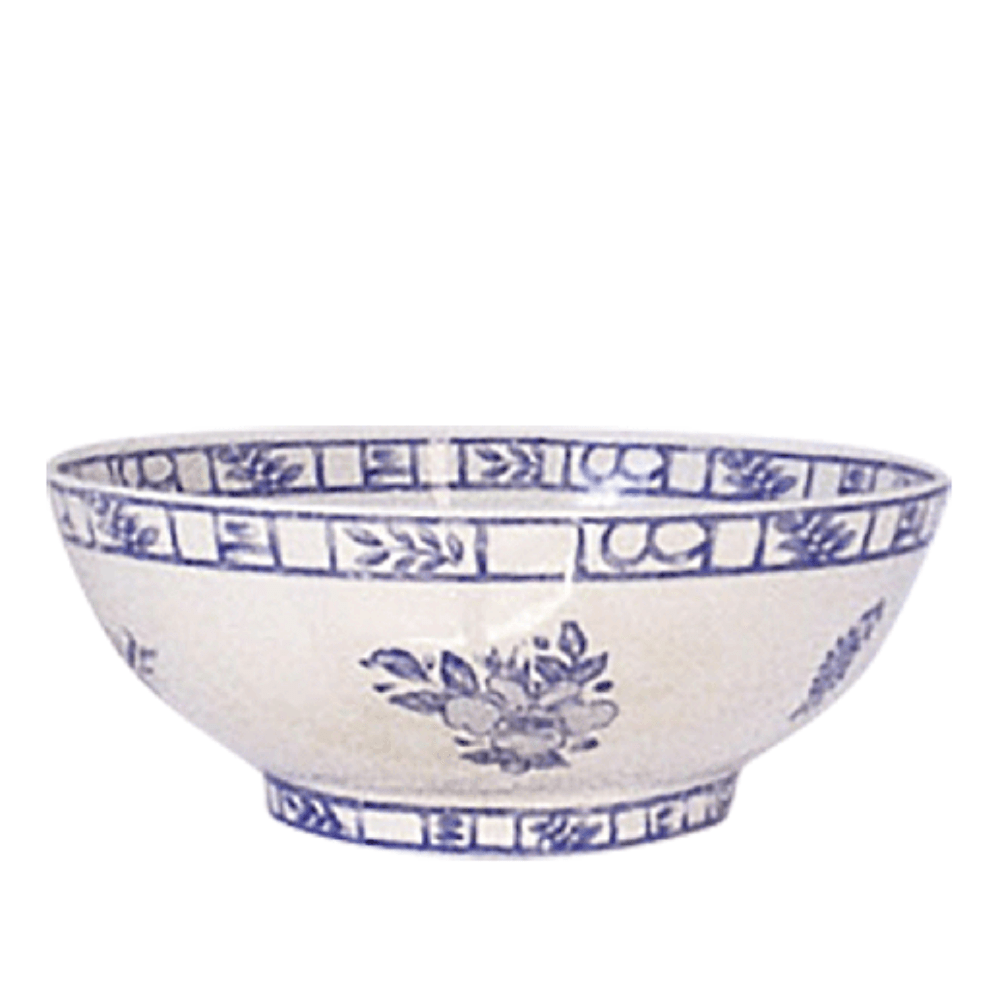 Gien Oiseau Blue Fruits Open Vegetable Bowl_Gaudion Furniture