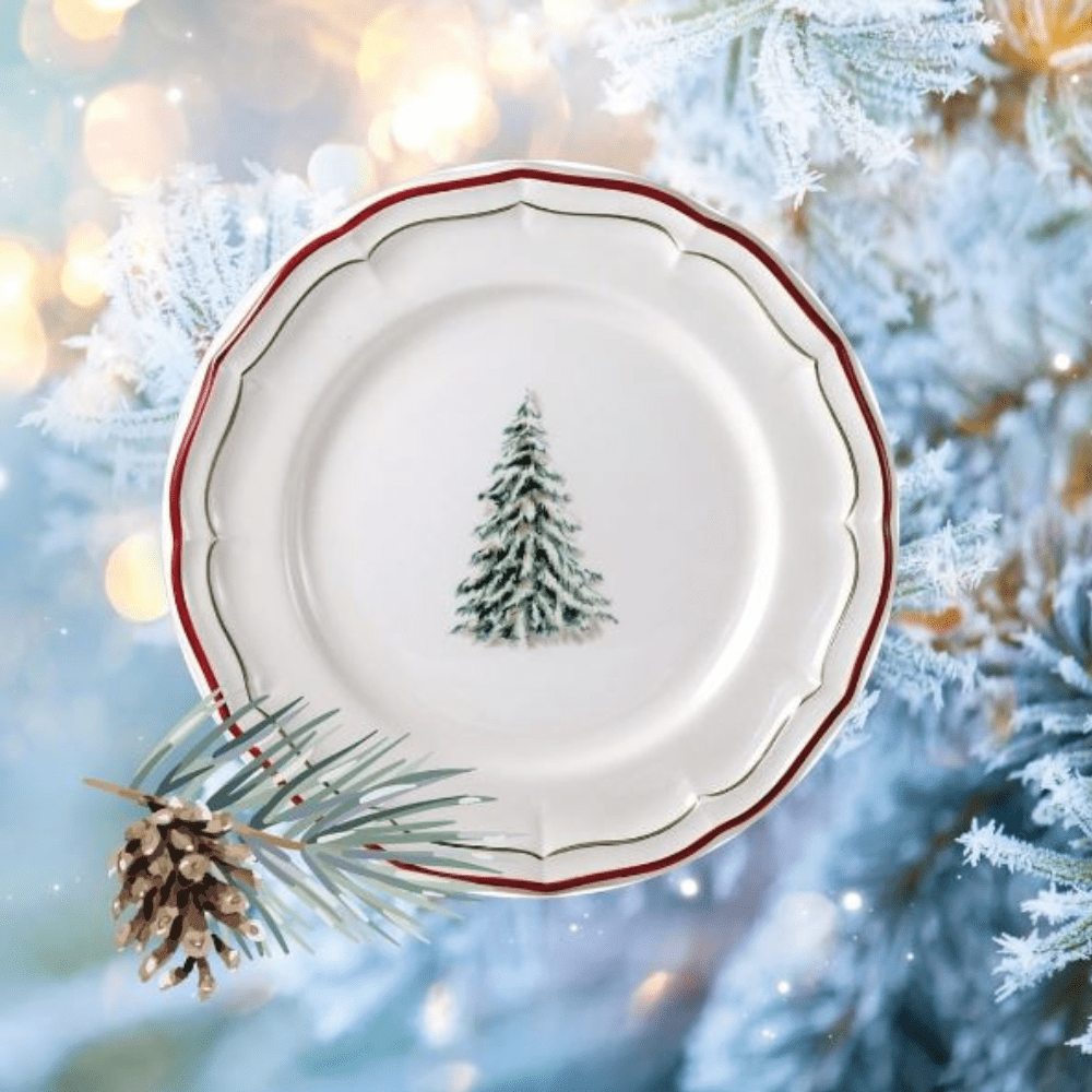 Gien Plate Gien Noel Cake Platter