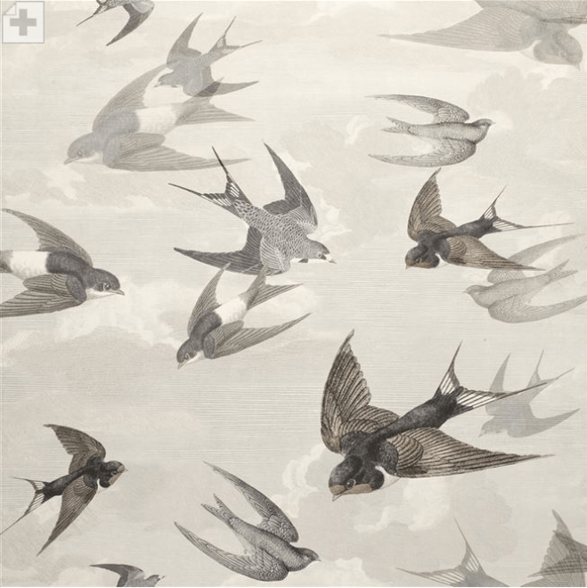 John Derian Chimney Swallows 6003/02 John Derian Chimney Swallows Wallpaper 4 Colours