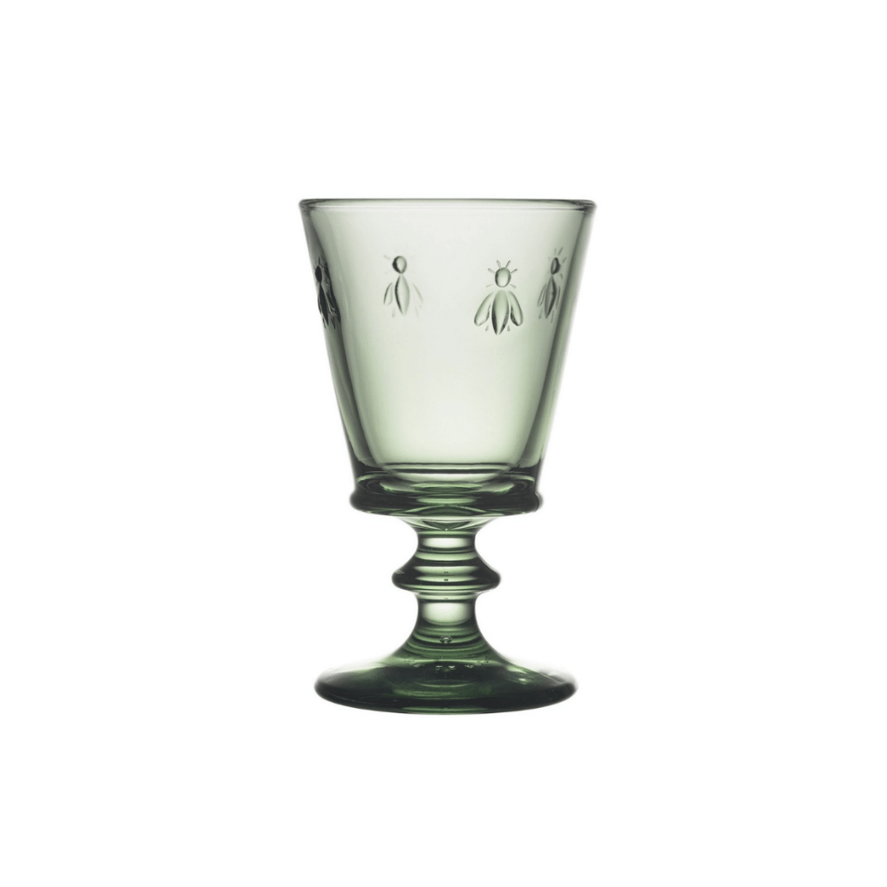 LA ROCHERE WINE GLASS Bee Wine Glass Provence Green