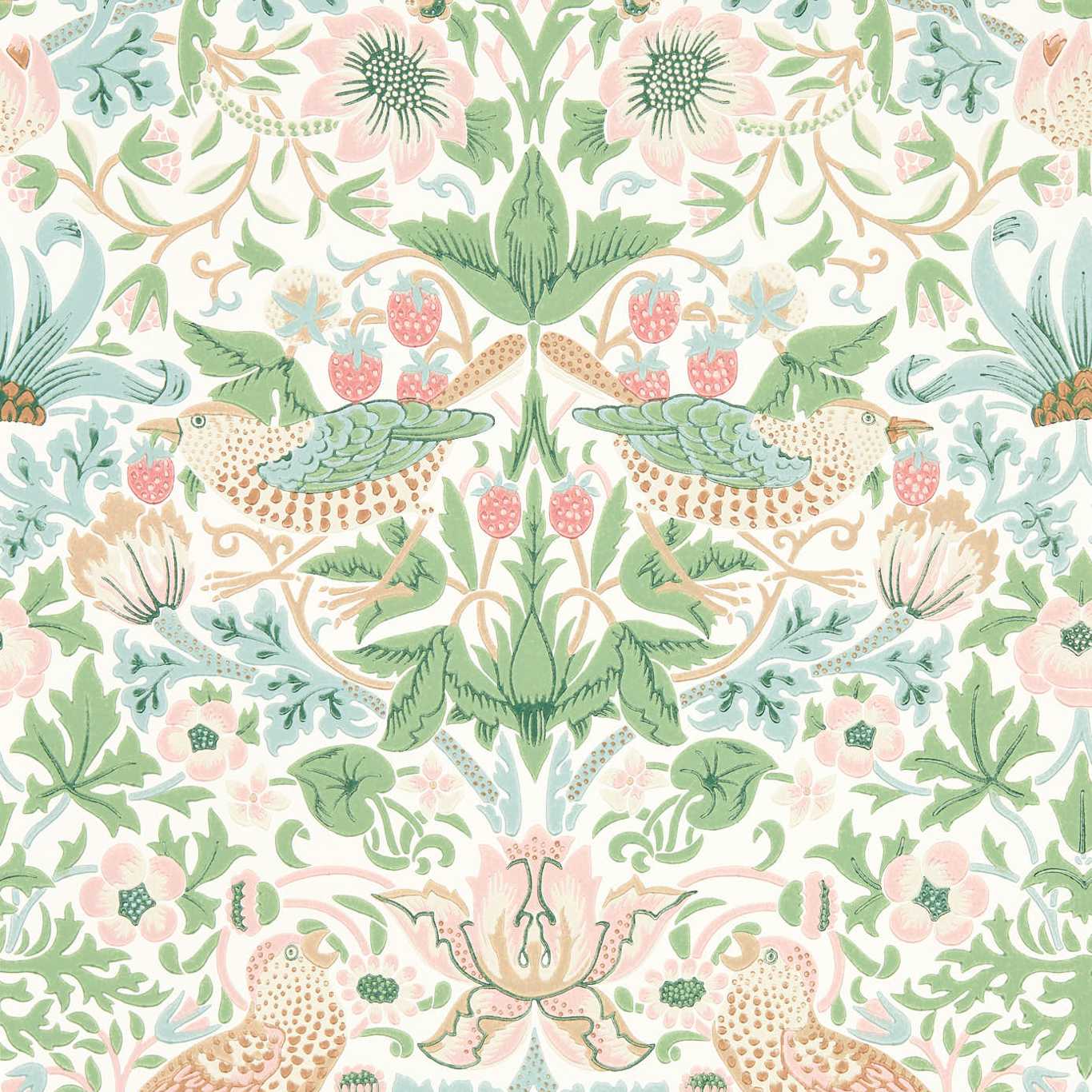 Morris & Co Wallpaper Morris & Co Strawberry Thief Wallpaper