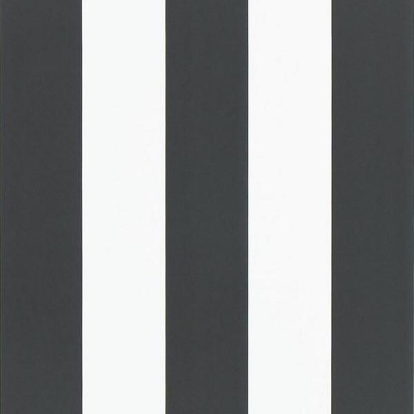Black & White PRL026/09 Spalding Stripe Wallpaper 