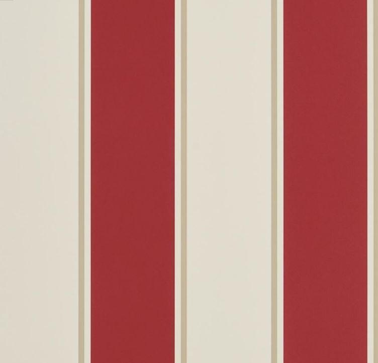 Ralph Lauren Vermilion Mapleton Wallpaper Roll Ralph Lauren Mapleton Stripe Wallpaper 8 Colours