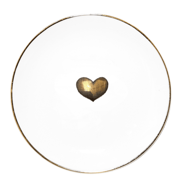 Rory Dobner PLATE Plate Rory Dobner Gold Heart
