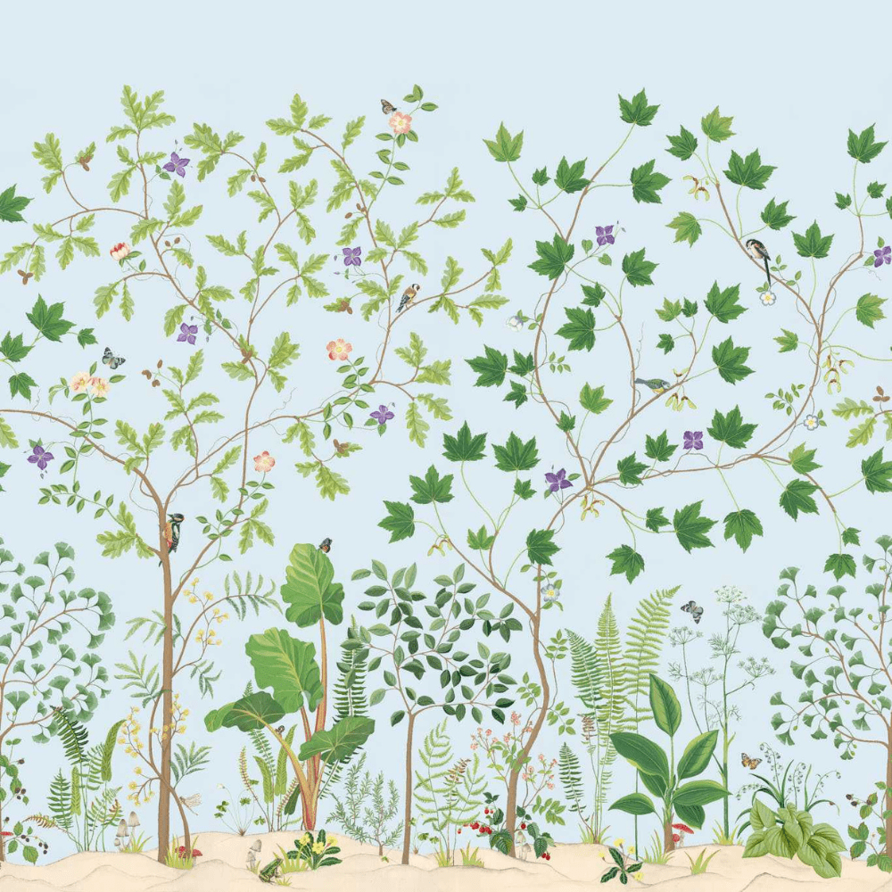 Sanderson Sycamore and Oak Wallpaper Panel 3 Colours - Gaudion Furniture