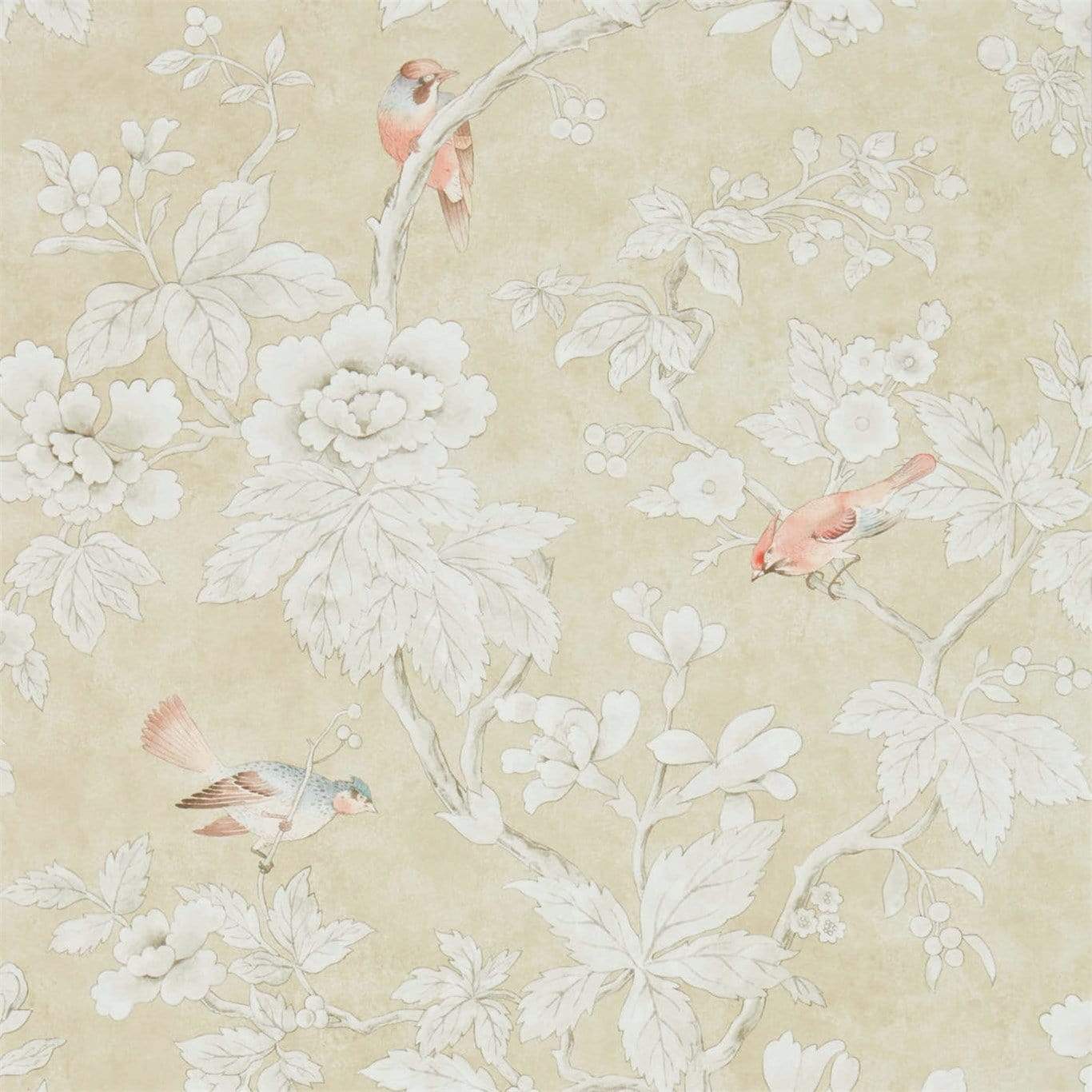 Sanderson Wallpaper 1 x Gold Chiswick Wallpaper Roll Sanderson Chiswick Grove Wallpaper 4 Colours