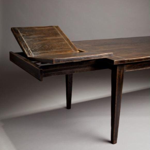 Tapered Leg Oak Dining Table - Gaudion Furniture