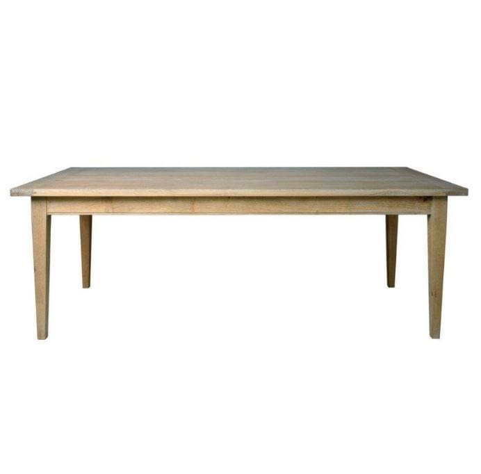 Tapered Leg Oak Dining Table - Gaudion Furniture