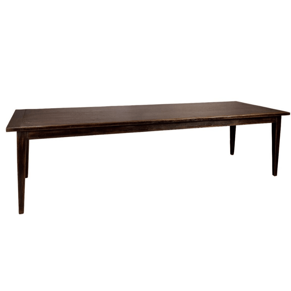 Tapered Leg Oak Dining Table - Gaudion Furniture