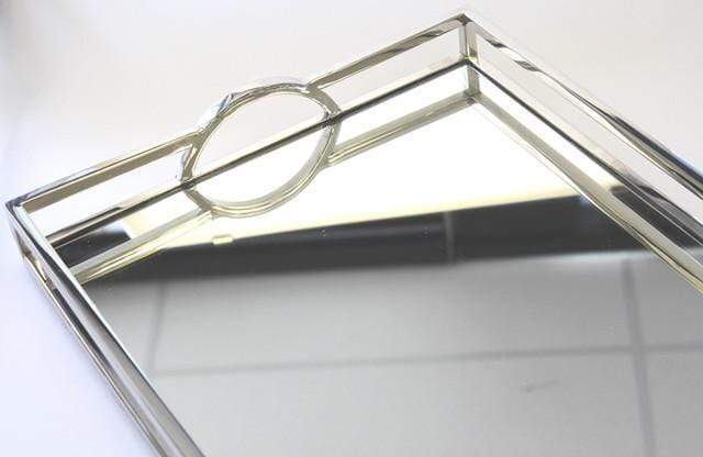 Tray Mirror Silver Rectangle Large & Medium - Gaudion Furniture