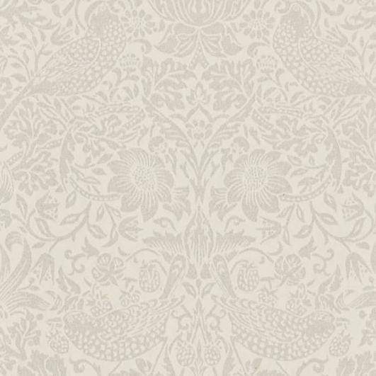 William Morris Wallpaper 1 x Ecru/Cream Strawberry Thief Wallpaper Roll William Morris Pure Strawberry Thief Wallpaper