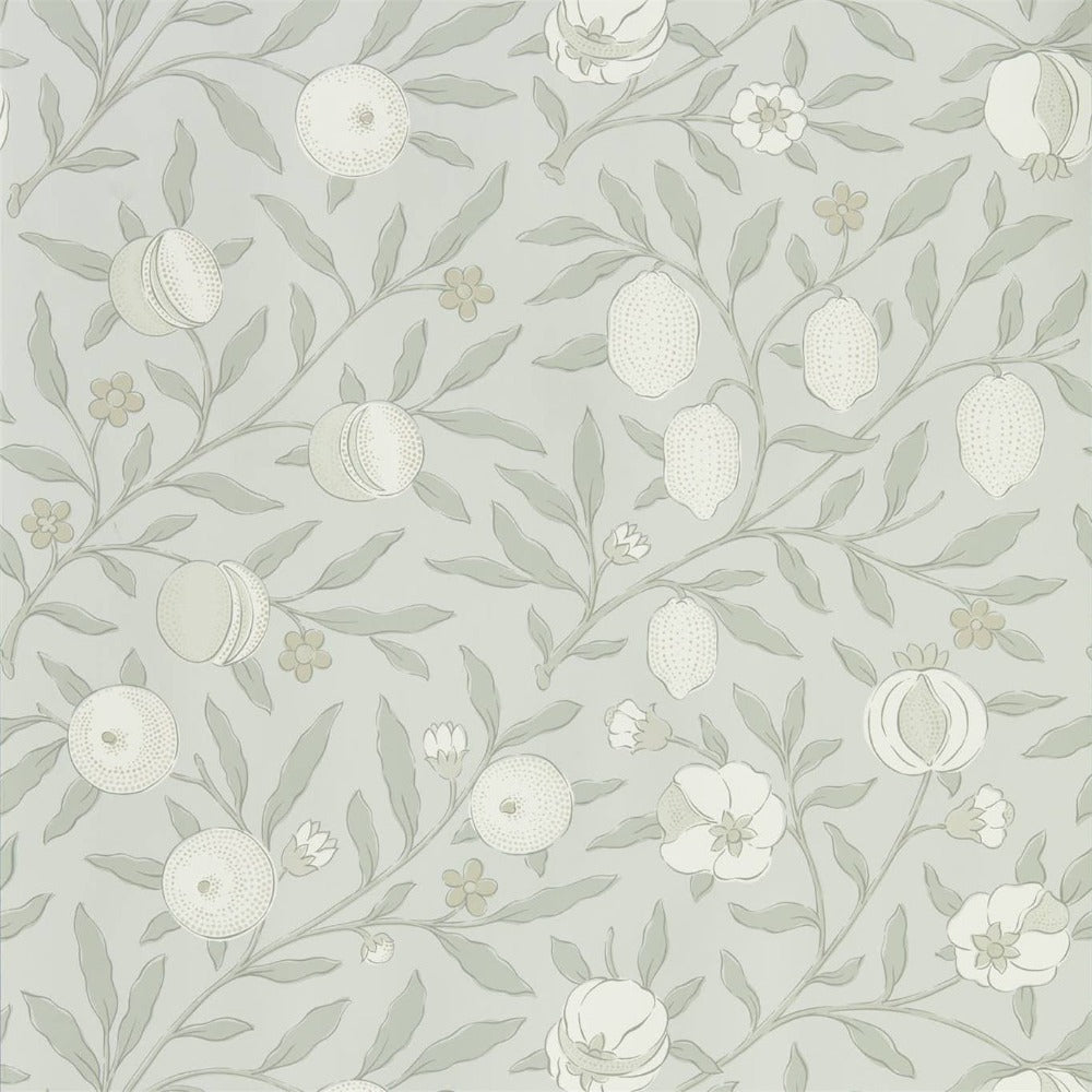 William Morris Wallpaper 1 x Grey Blue Pure Fruit Wallpaper Roll William Morris Pure North Pure Fruit Wallpaper 4 colours