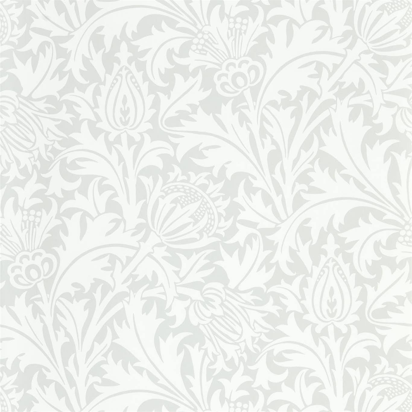 Morris & Co Wallpaper Grey Blue Pure Thistle Wallpaper William MorrisPure Thistle Wallpaper 