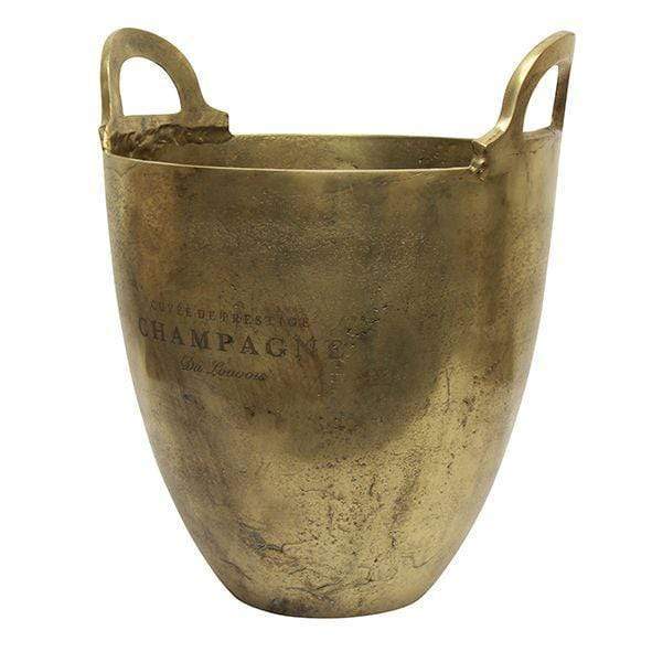 Wine Bucket Burnt Pewter Large - Gaudion Furniture