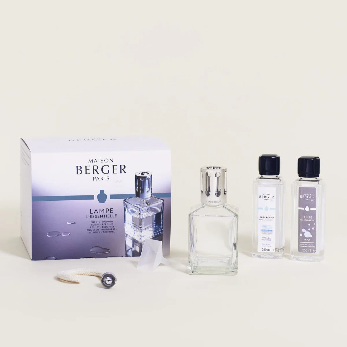 Diffuser Maison Berger Paris Square - catalytic lamp diffuser with scent refill gift set.