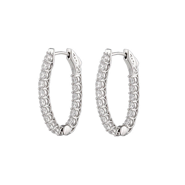Halo large hoops bianc silver gaudion furniture