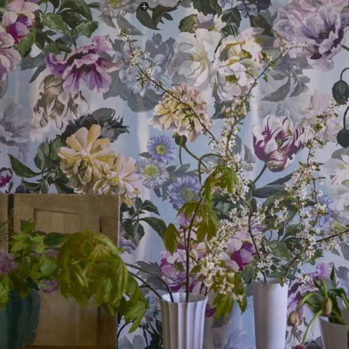 Designers Guild Delft Flower Grande Wallpaper Panel 3 Colours