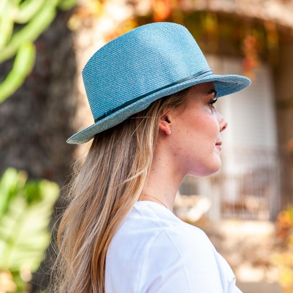 Travaux en Cours French Summer Hat in Celeste, available in 4 sizes. 