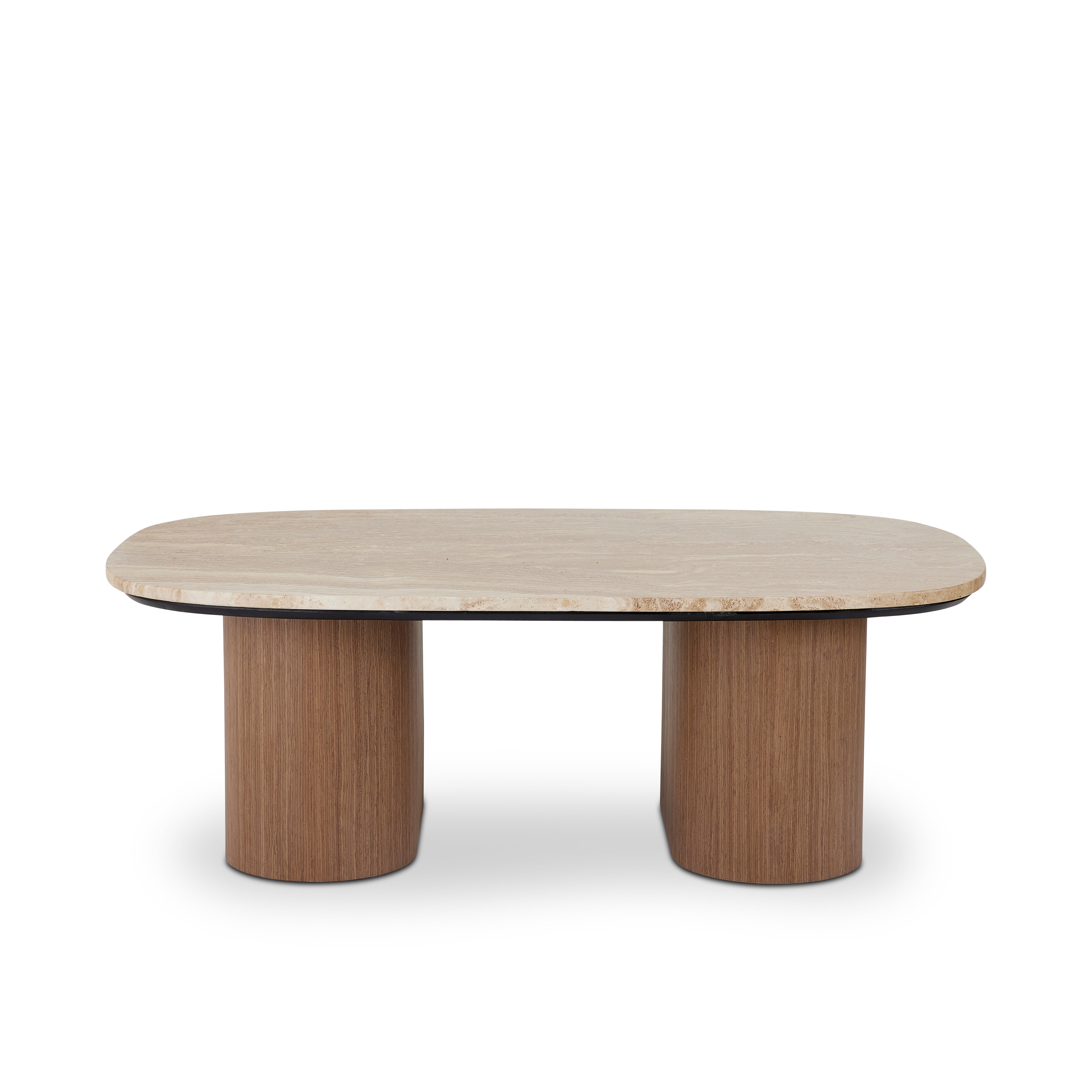 Hugo  travertine look table top coffee table