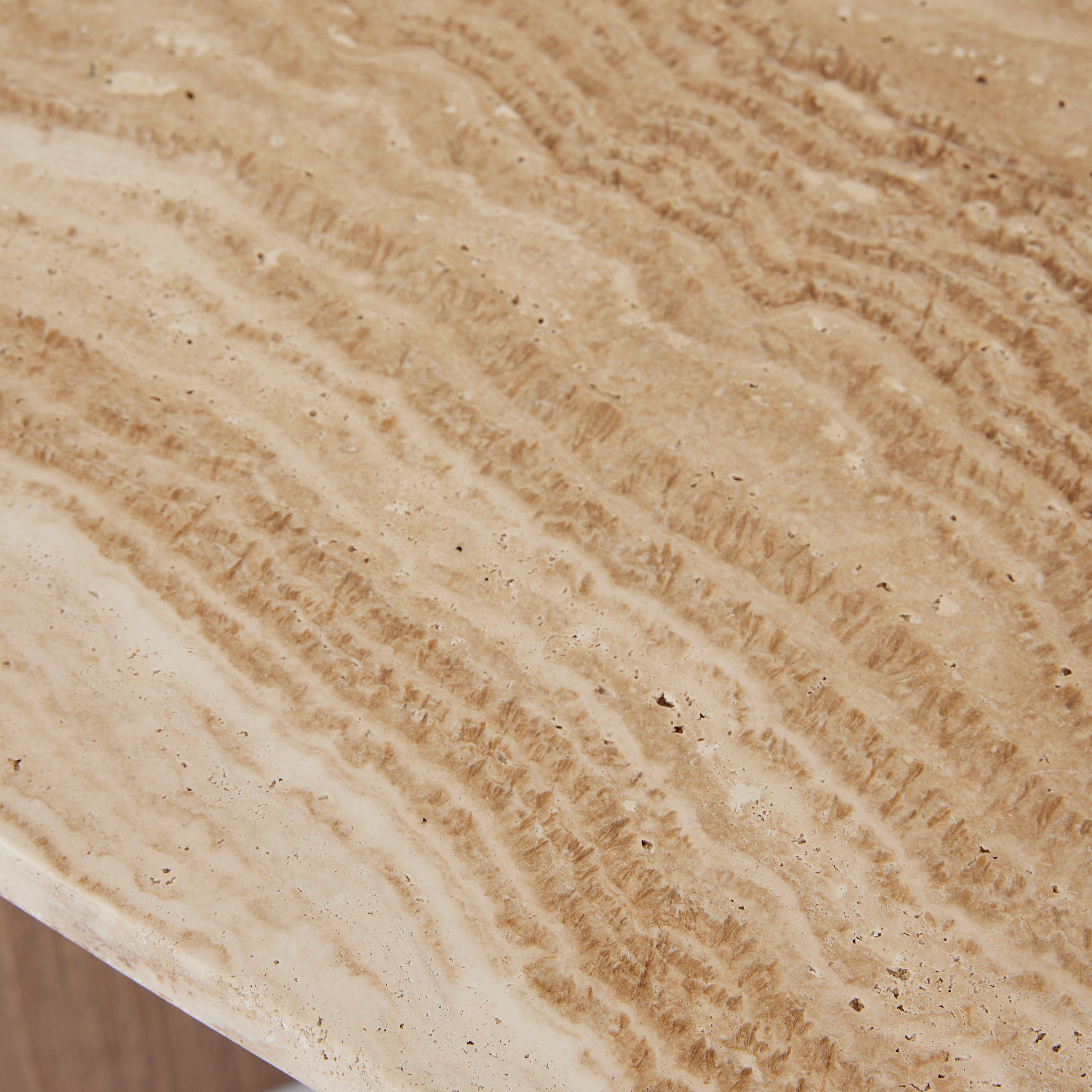 Oscar travertine look table top coffee table