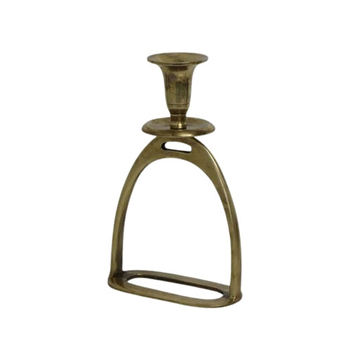 Stirrup candle holder brass gaudion furniture