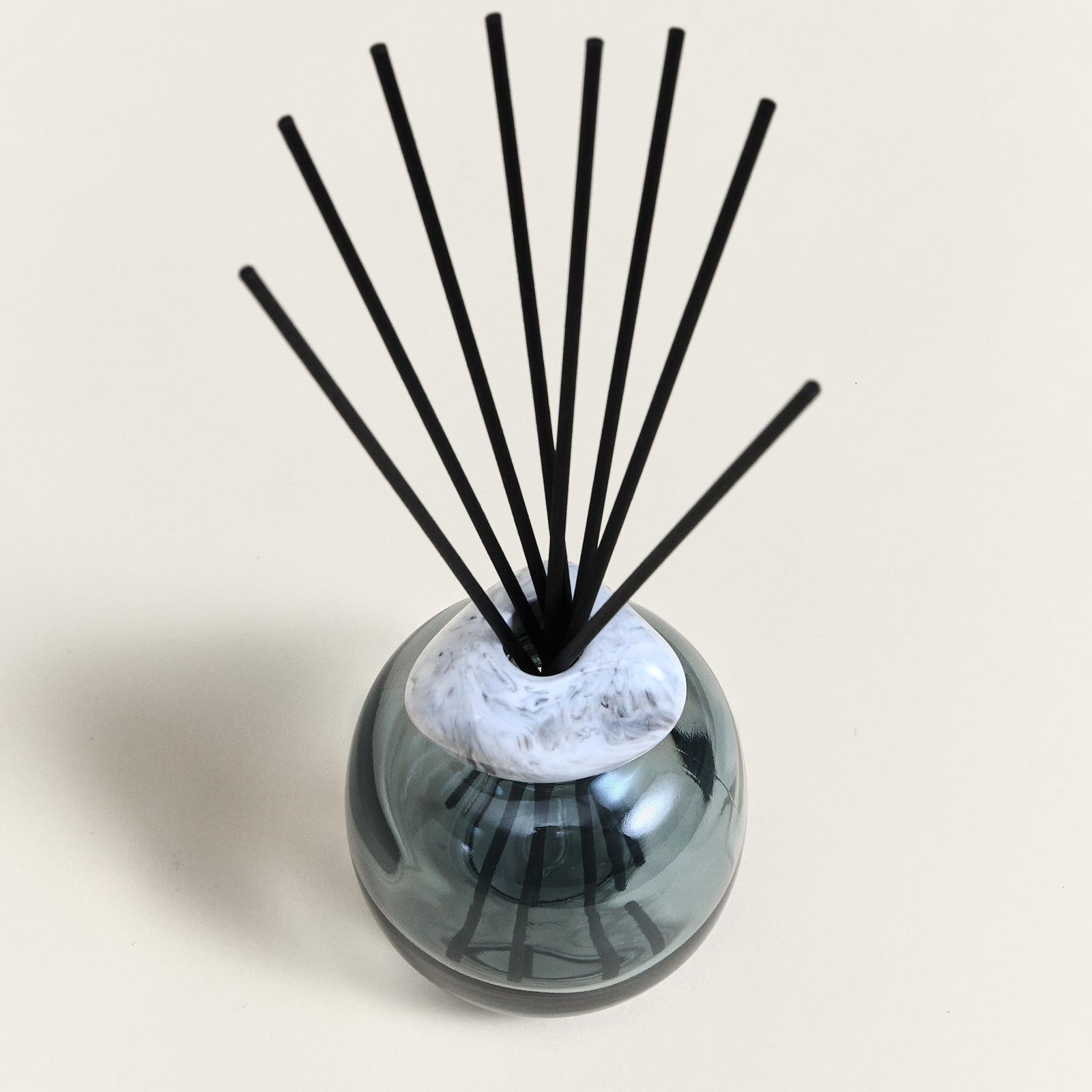 Diffuser Maison Berger Paris Marble/Blue with marble and clear glass body. Gaudion Furniture
