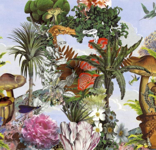 Christian Lacroix Jardin Des Reves Panoramic Prisme Panel Wallpaper