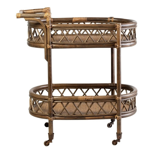 Honolulu Rattan Bar cart xavier furniture