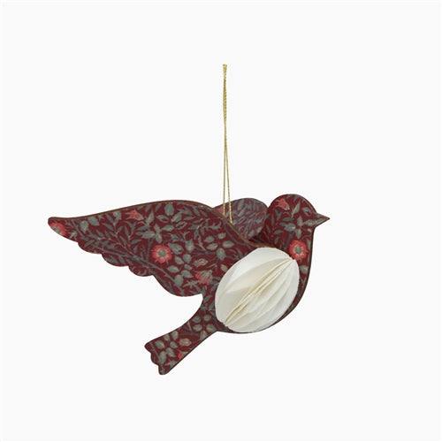 Christmas hanging ornament vintage bird