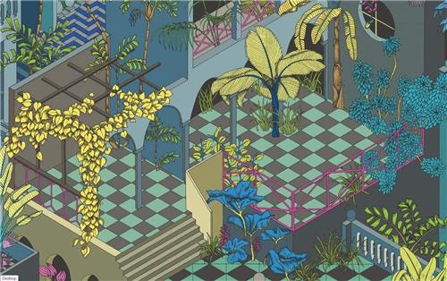 Cole & Son Miami Wallpaper 4 colours