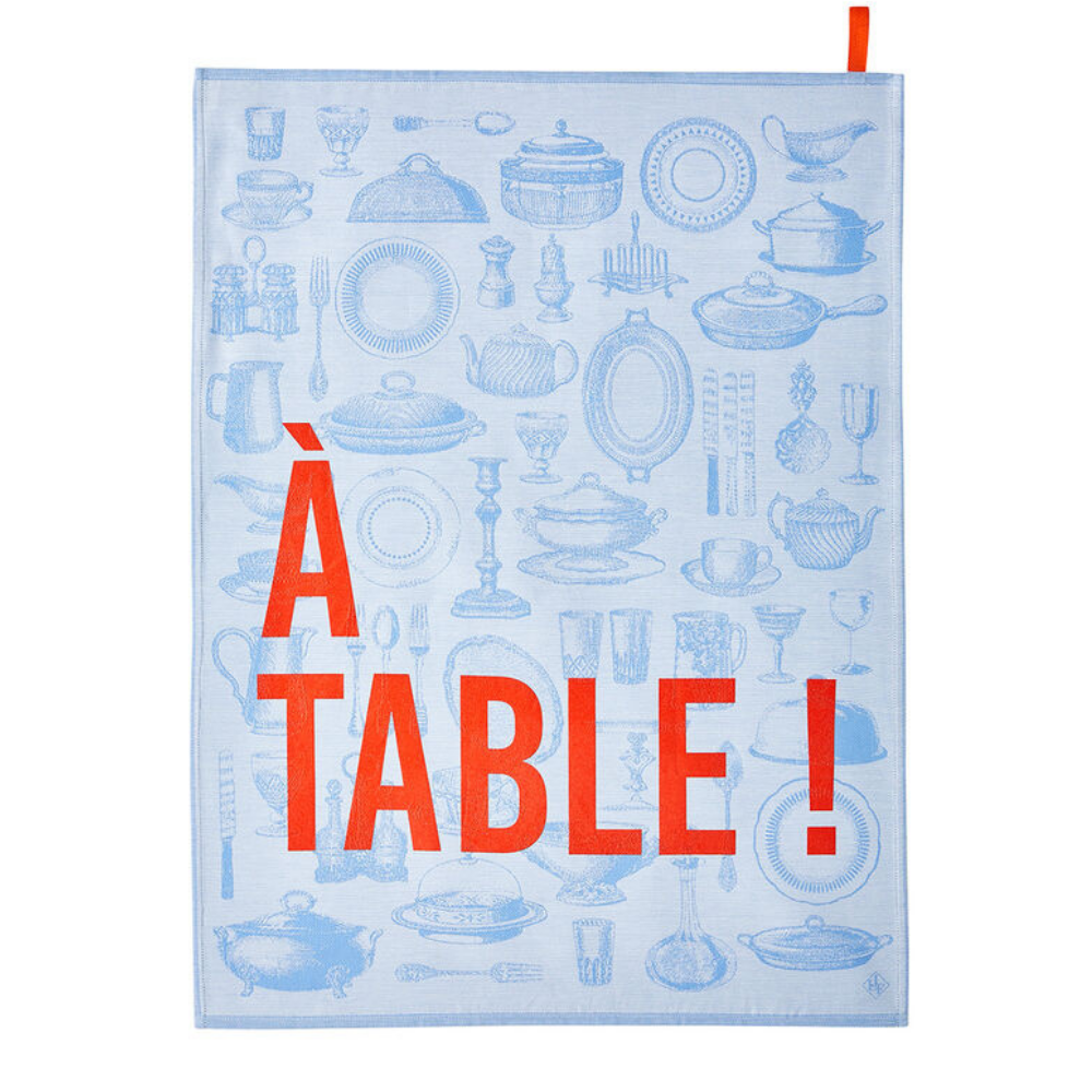 Tea Towel A Table Jacquard Francais