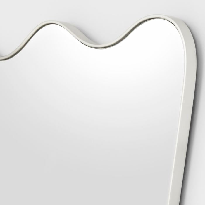 Agnes Mirror - Silver Leaf Scalloped Wall Mirror