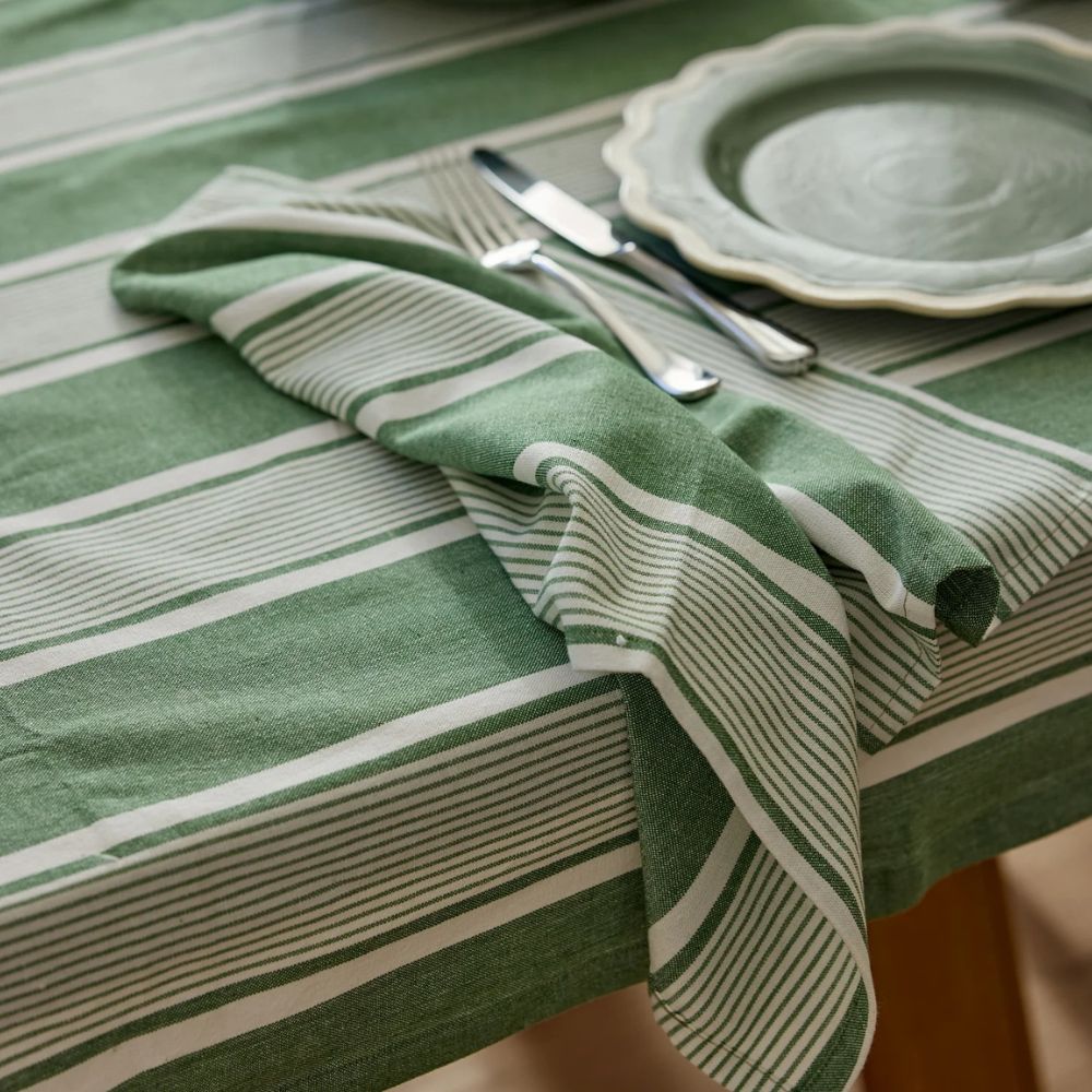 Avery Spruce Green Stripe Napkin Set of 4