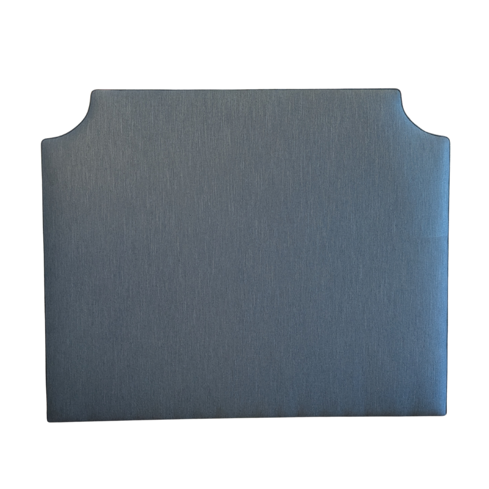 Gaudion Furniture Bedhead Queen 130cm plus fabric Scalloped Upholstered Bedhead - Custom Made