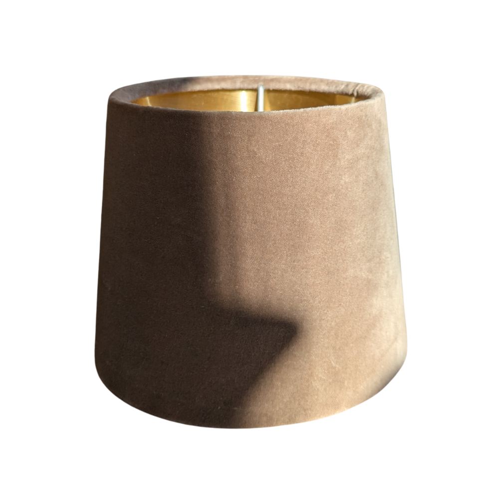 Gaudion Furniture 9 Lamp Shades Shade Velvet Beige Small